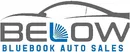 Below Bluebook Auto Sales logo