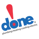 Done! Plumbing, Heating, Cooling & Electric logo
